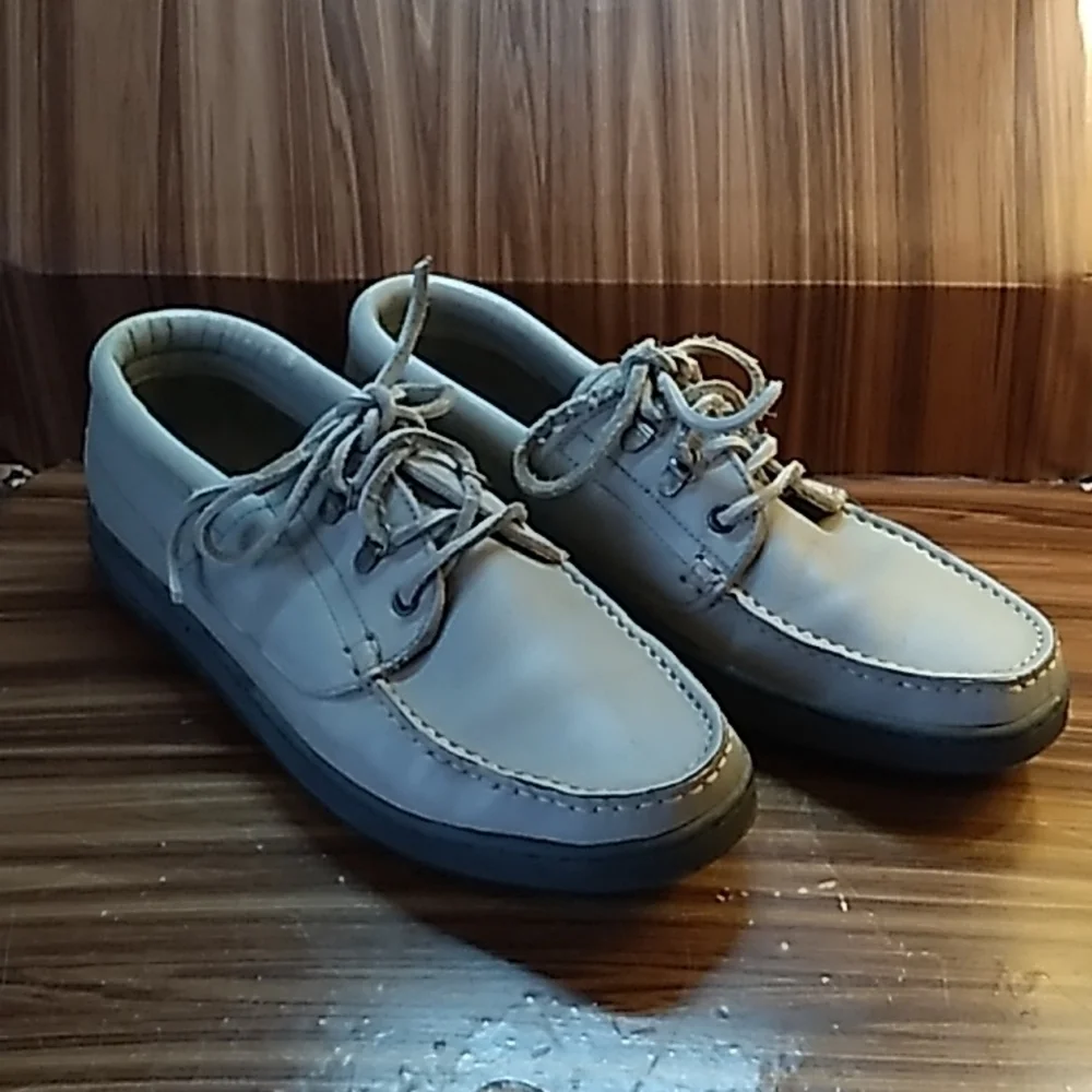 Mens Hanover leather lace up loafers 10.5